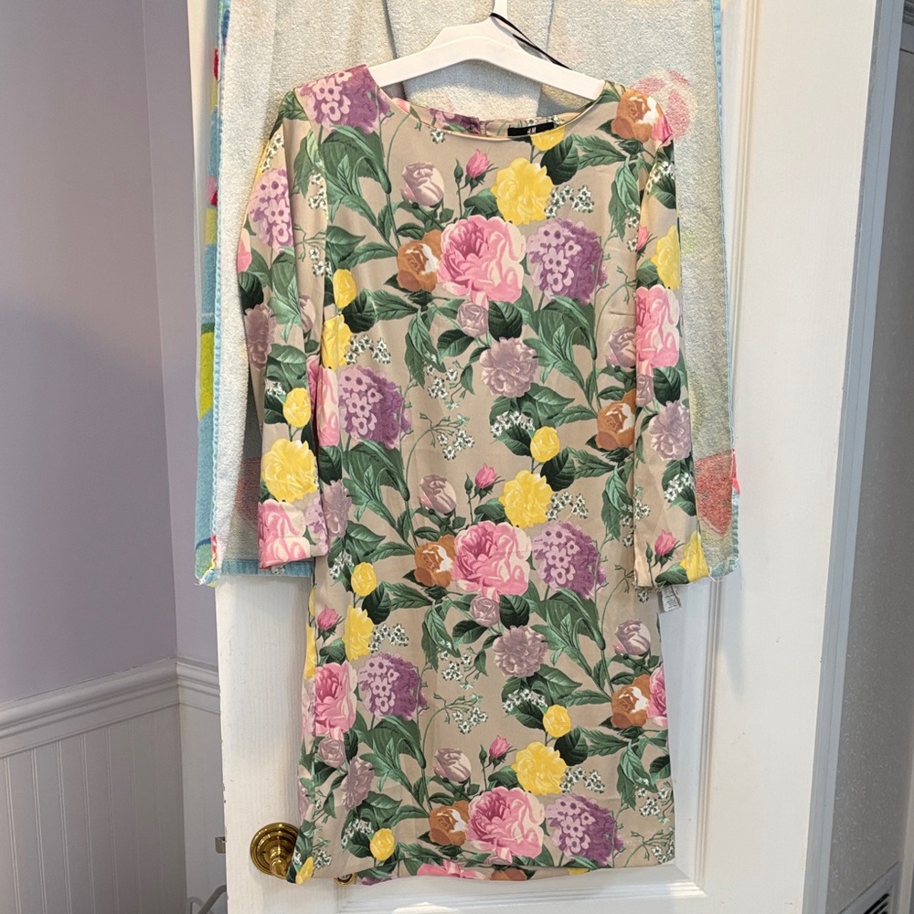 NWT H&M Multicolor Floral Sleeve Dress